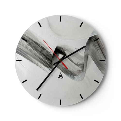 Horloge murale - Pendule murale - Mine de rien pour s'amuser - 40x40 cm