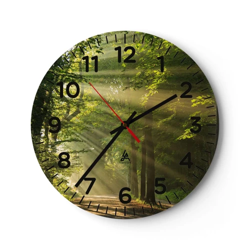 Horloge murale - Pendule murale - Moment de forêt - 30x30 cm