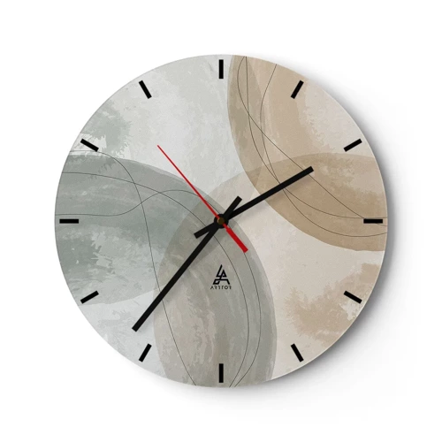 Horloge murale - Pendule murale - Mondes pénétrants - 30x30 cm