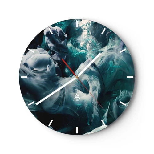 Horloge murale - Pendule murale - Mouvement des couleurs - 40x40 cm