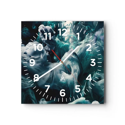 Horloge murale - Pendule murale - Mouvement des couleurs - 40x40 cm