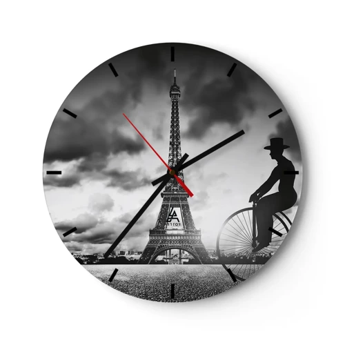 Horloge murale - Pendule murale - Nostalgie de la Belle Epoque - 30x30 cm