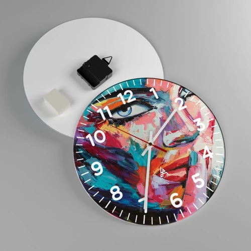 Horloge murale - Pendule murale - Notre premier secret - 30x30 cm