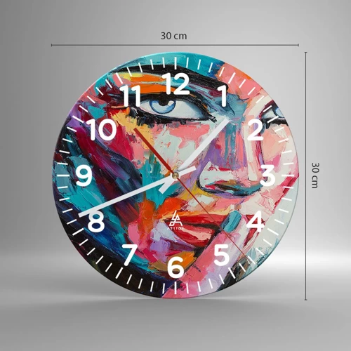 Horloge murale - Pendule murale - Notre premier secret - 30x30 cm