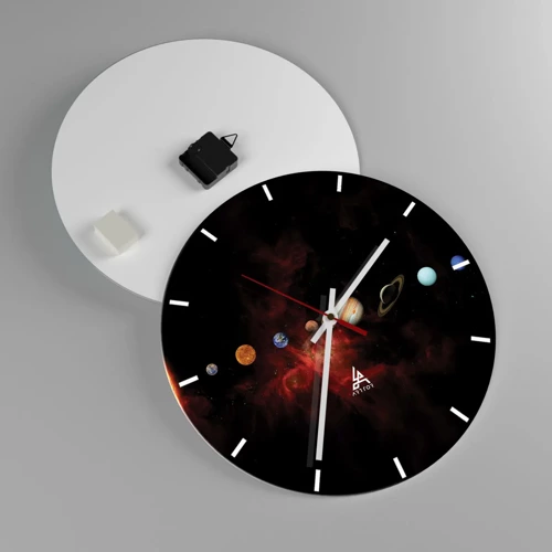 Horloge murale - Pendule murale - Notre quartier - 40x40 cm