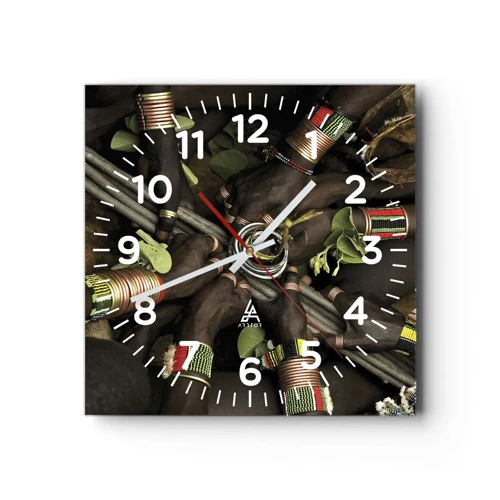 Horloge murale - Pendule murale - Nous sommes ensemble - 40x40 cm