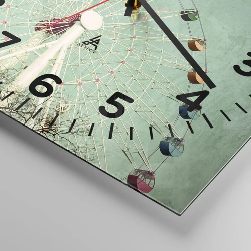 Horloge murale - Pendule murale - Nous vous invitons à vous amuser - 30x30 cm