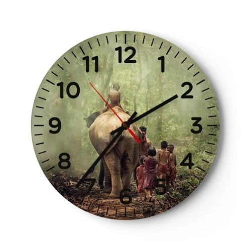 Horloge murale - Pendule murale - Nouveau livre de la jungle - 30x30 cm