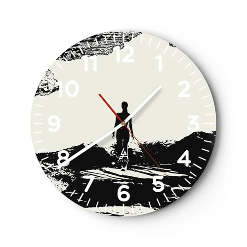 Horloge murale - Pendule murale - Nouveau look - 30x30 cm
