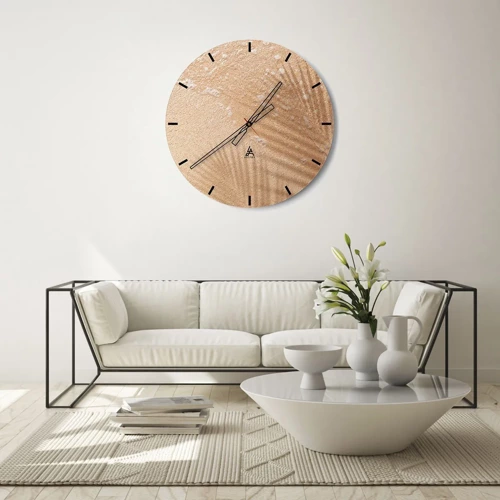 Horloge murale - Pendule murale - Ombre d'un été chaud - 30x30 cm