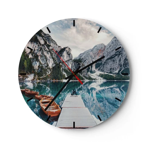 Horloge murale - Pendule murale - On va te montrer la beauté - 30x30 cm