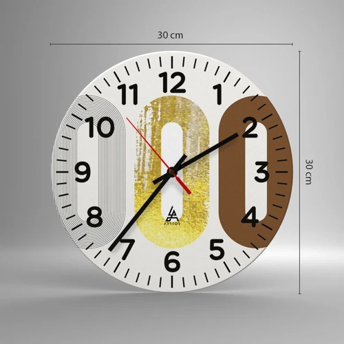 Horloge murale - Pendule murale - Ooo! - 30x30 cm