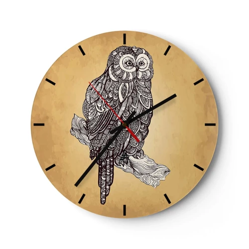 Horloge murale - Pendule murale - Ornements complexes de sagesse - 30x30 cm