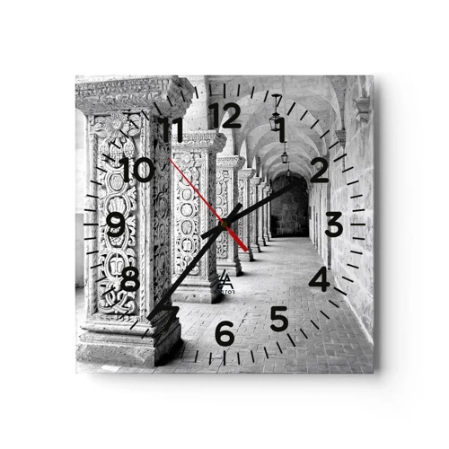 Horloge murale - Pendule murale - Où cela mène-t-il…? - 40x40 cm