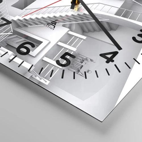 Horloge murale - Pendule murale - Paradoxes spatiaux - 40x40 cm