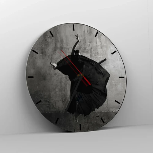 Horloge murale - Pendule murale - Pas plein de passion - 30x30 cm