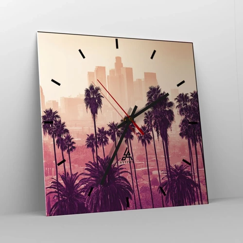 Horloge murale - Pendule murale - Paysage californien - 30x30 cm