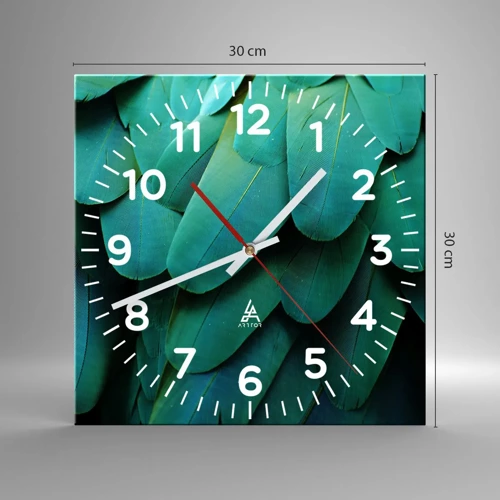 Horloge murale - Pendule murale - Perfection de la nature du perroquet - 30x30 cm