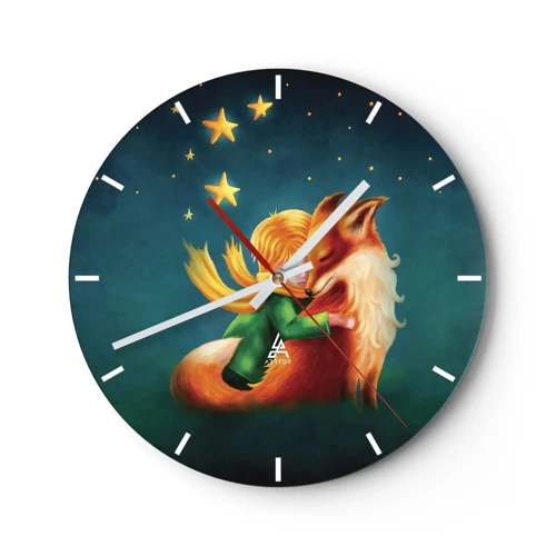 Horloge murale - Pendule murale - Petit Prince - 30x30 cm