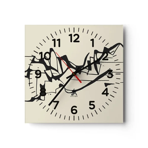 Horloge murale - Pendule murale - Peut-être un paysage - 40x40 cm