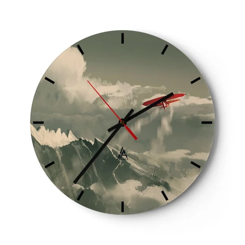 Horloge murale - Pendule murale - Pionnier intrépide - 30x30 cm