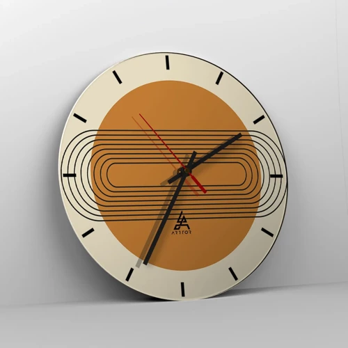 Horloge murale - Pendule murale - Plan idéal - 30x30 cm