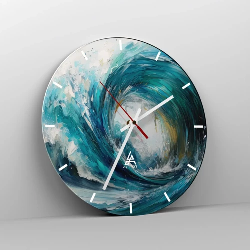 Horloge murale - Pendule murale - Portail maritime - 30x30 cm