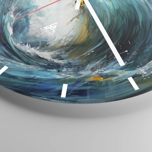 Horloge murale - Pendule murale - Portail maritime - 30x30 cm