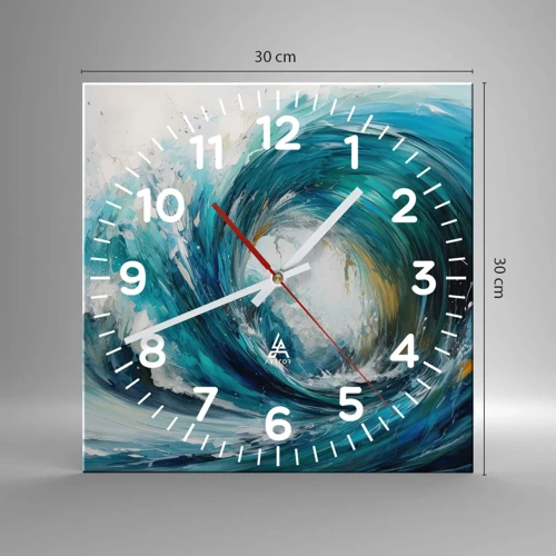 Horloge murale - Pendule murale - Portail maritime - 30x30 cm