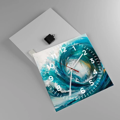 Horloge murale - Pendule murale - Portail maritime - 40x40 cm