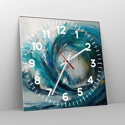 Horloge murale - Pendule murale - Portail maritime - 40x40 cm