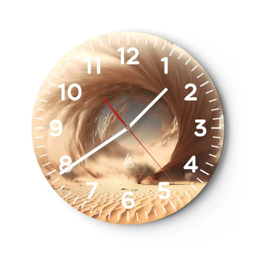 Horloge murale - Pendule murale - Portail ouvert - 30x30 cm