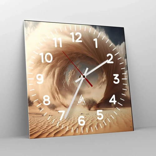 Horloge murale - Pendule murale - Portail ouvert - 40x40 cm