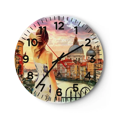 Horloge murale - Pendule murale - Pour une aventure c'est uniquement dans ... - 40x40 cm