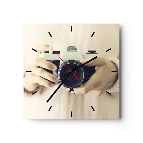 Horloge murale - Pendule murale - Pour voir plus ... - 30x30 cm