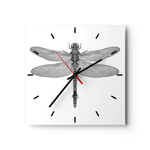 Horloge murale - Pendule murale - Précision de la nature - 30x30 cm