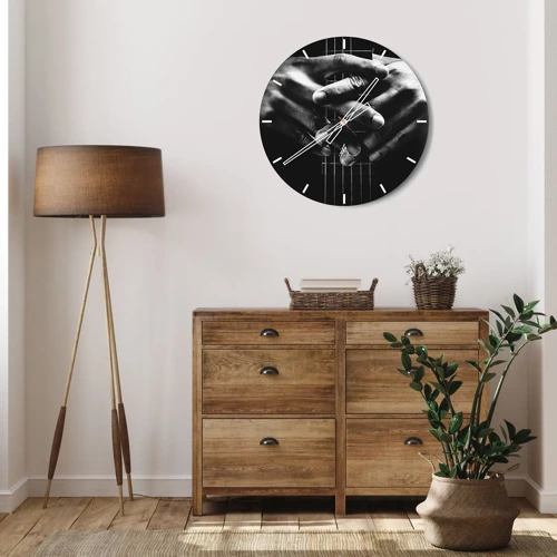 Horloge murale - Pendule murale - Prière d'artiste - 30x30 cm