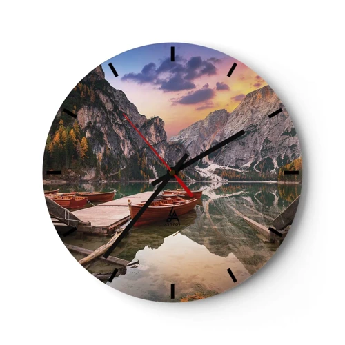 Horloge murale - Pendule murale - Promesse du jour - 30x30 cm