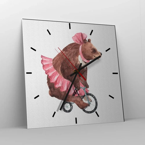 Horloge murale - Pendule murale - Quel cirque ! - 40x40 cm