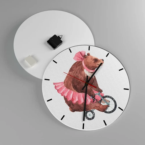 Horloge murale - Pendule murale - Quel cirque ! - 40x40 cm