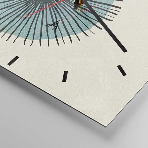 Horloge murale - Pendule murale - Rayonnant dans l'azur - 30x30 cm