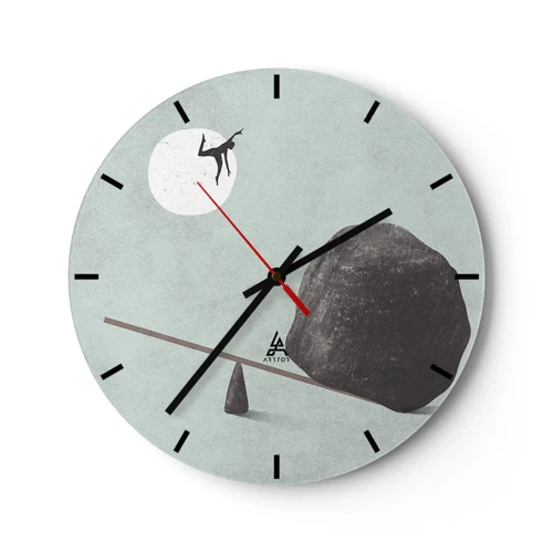 Horloge murale - Pendule murale - Réalisation de ses rêves - 30x30 cm