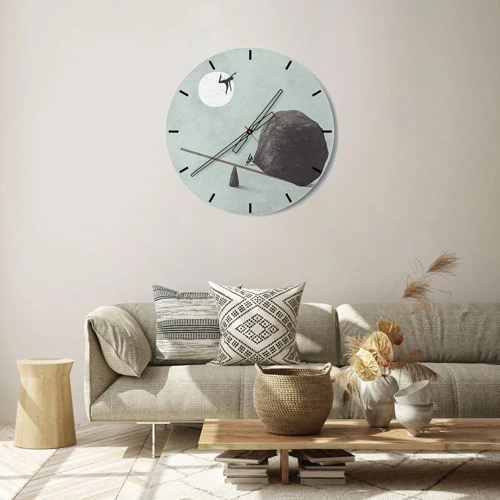Horloge murale - Pendule murale - Réalisation de ses rêves - 30x30 cm