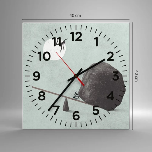 Horloge murale - Pendule murale - Réalisation de ses rêves - 40x40 cm