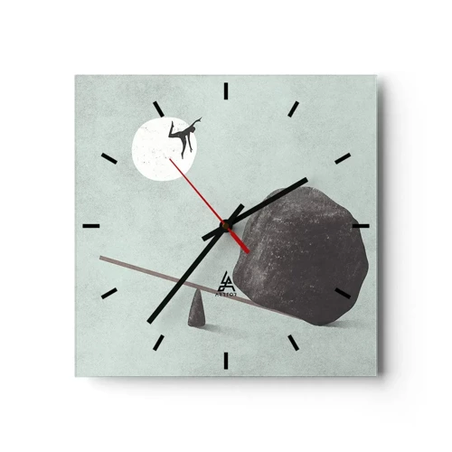 Horloge murale - Pendule murale - Réalisation de ses rêves - 40x40 cm