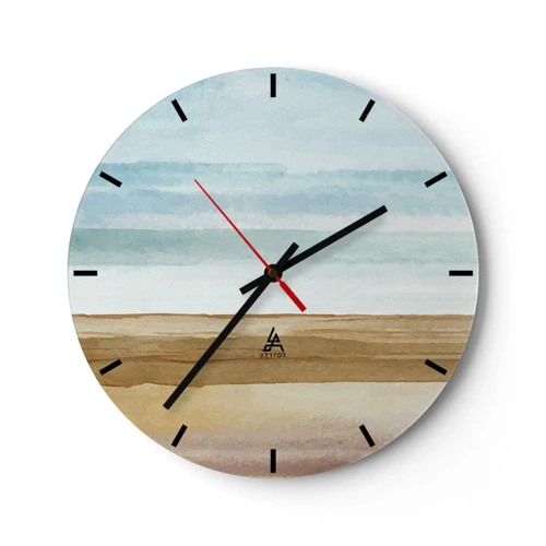 Horloge murale - Pendule murale - Réconfort - 30x30 cm