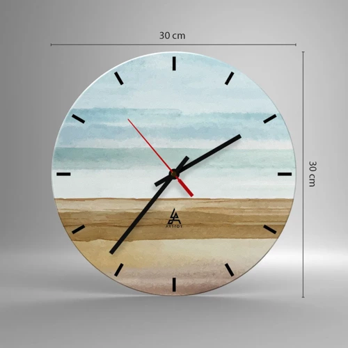 Horloge murale - Pendule murale - Réconfort - 30x30 cm