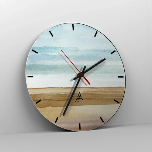 Horloge murale - Pendule murale - Réconfort - 30x30 cm