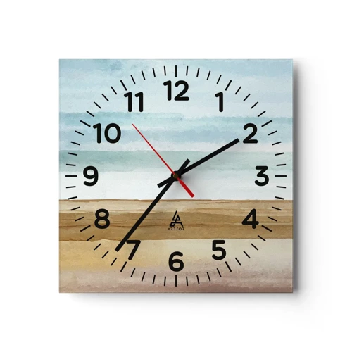 Horloge murale - Pendule murale - Réconfort - 40x40 cm