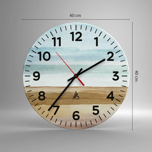 Horloge murale - Pendule murale - Réconfort - 40x40 cm